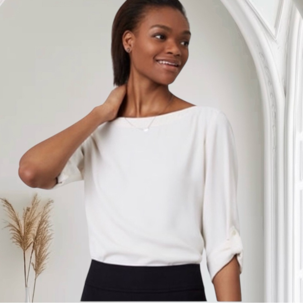 Loft Tab Sleeve Blouse